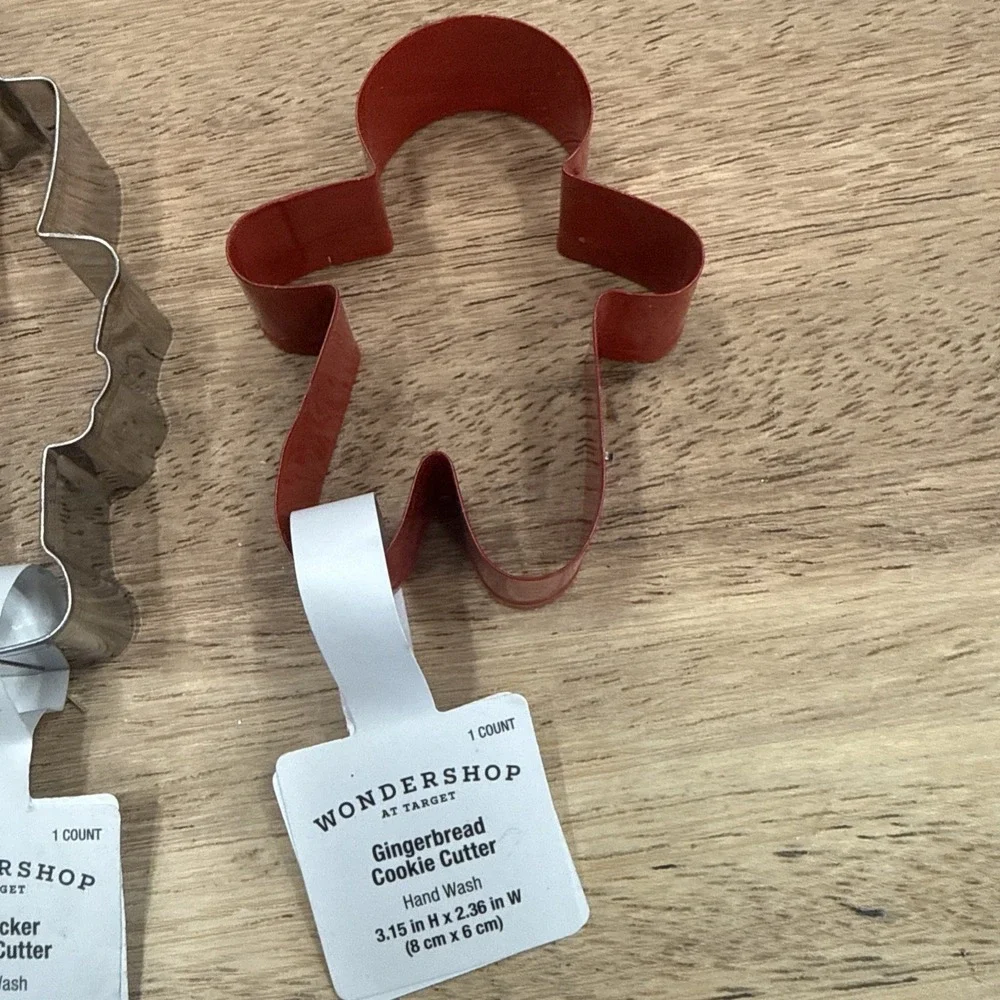 Christmas Cookie Cutter Set Gingerbread Man Nutcracker